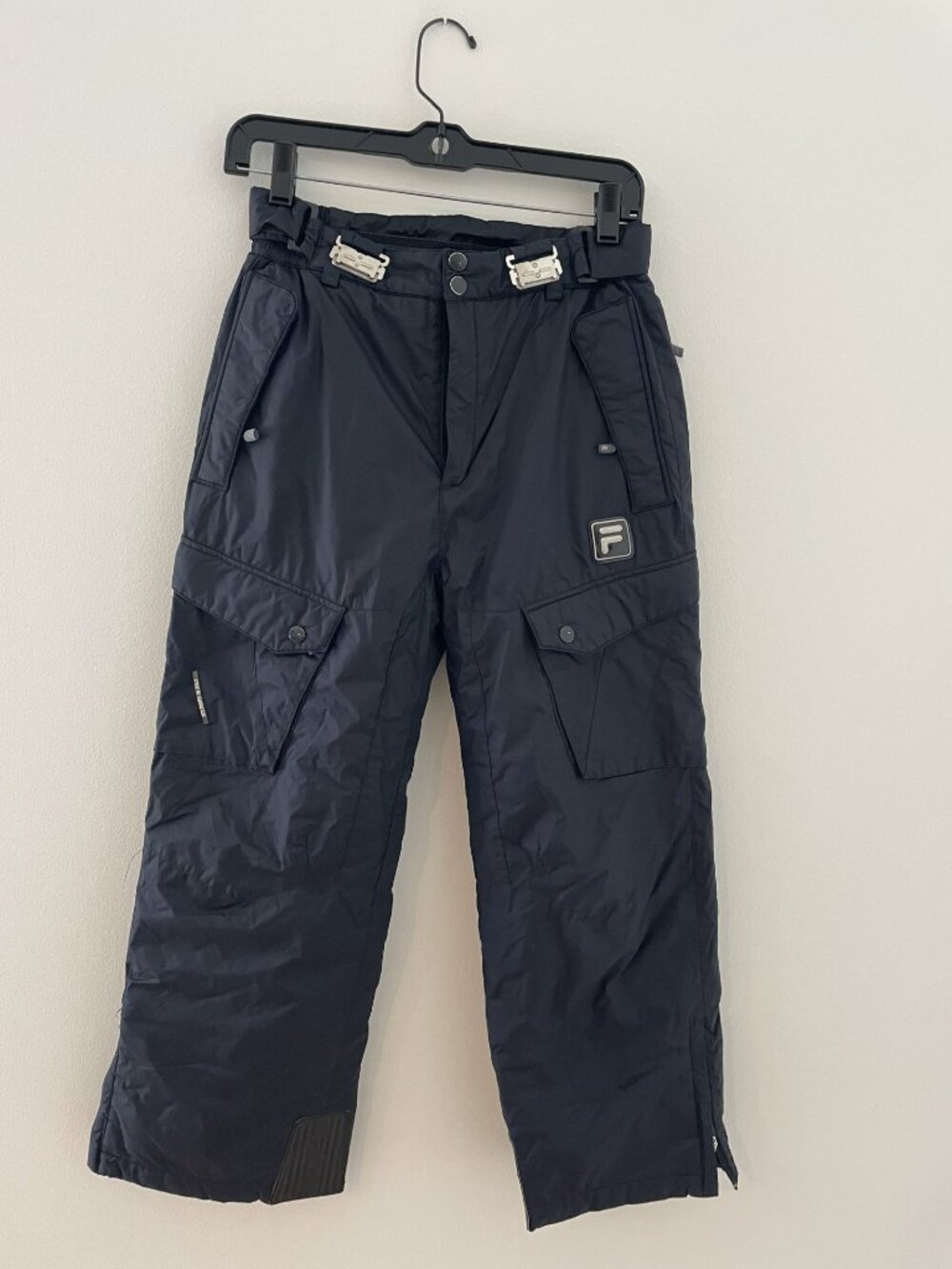 Fila Woman's Insulated waterproof breathable ski pants size 0-2 XS, black
